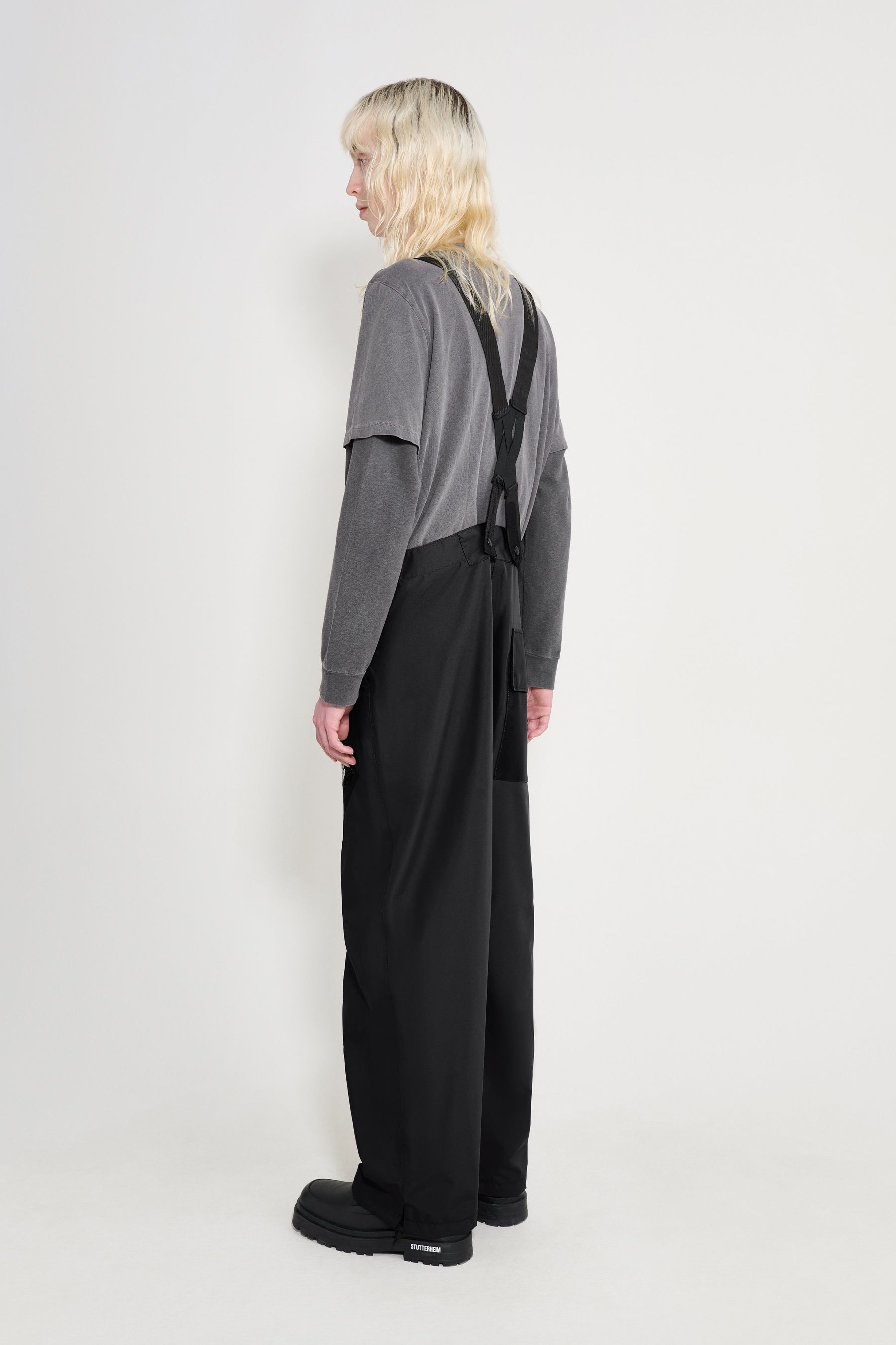 stutterheim space bib trousers black men