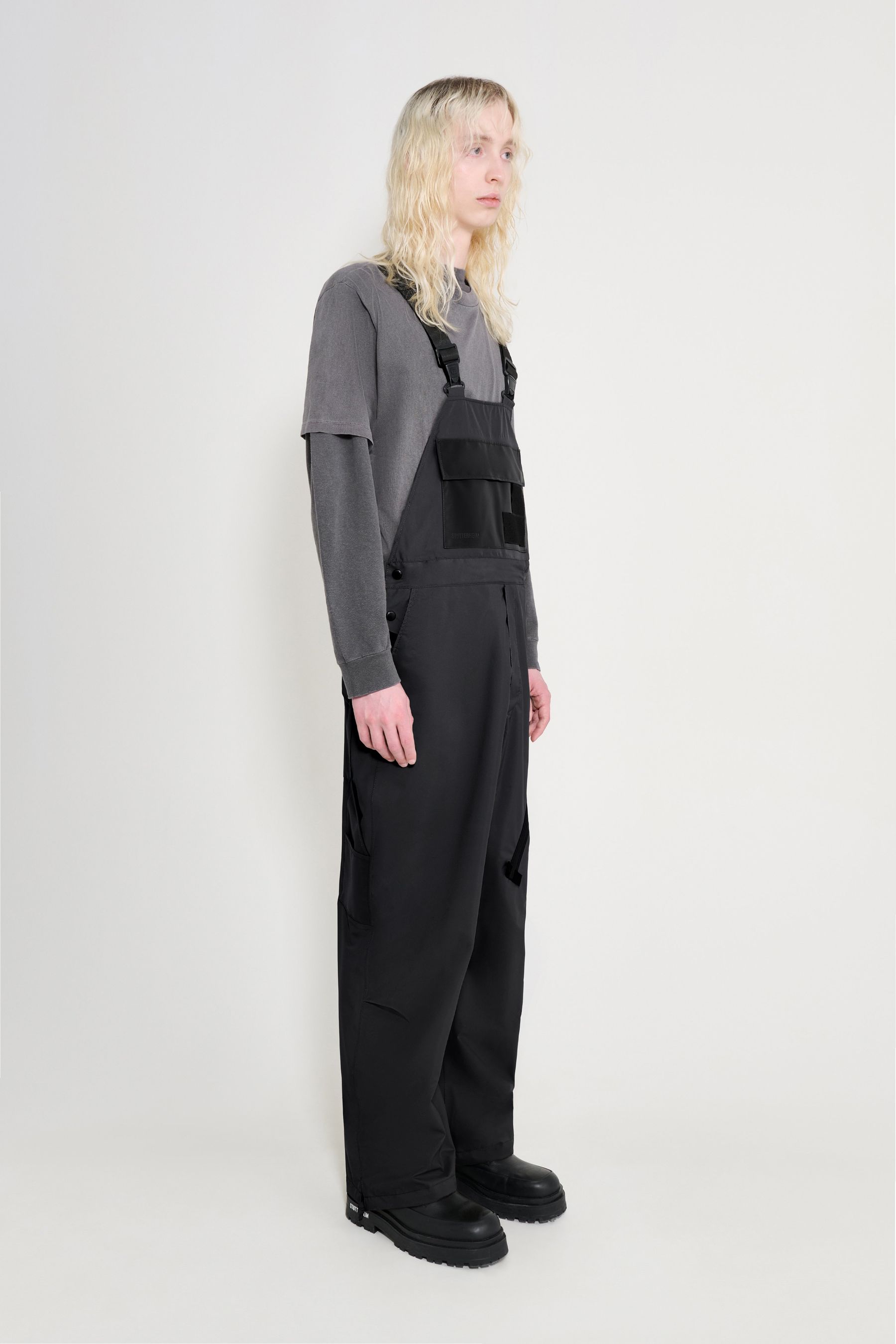stutterheim space bib trousers black men