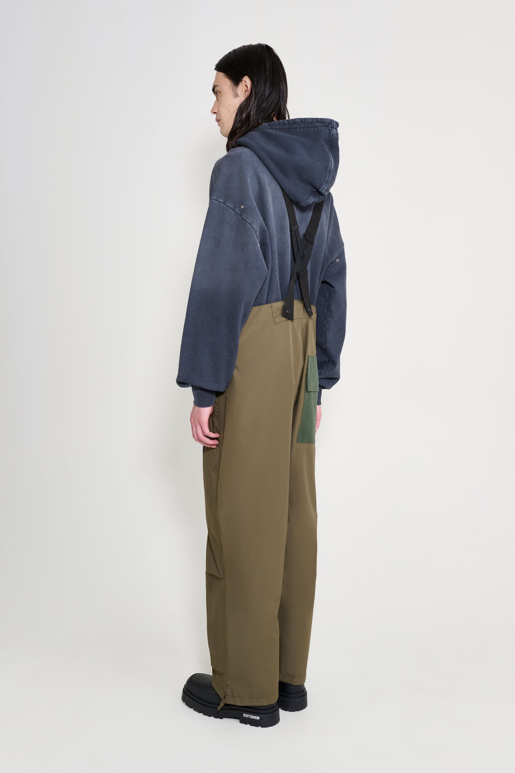 stutterheim space bib trousers green men