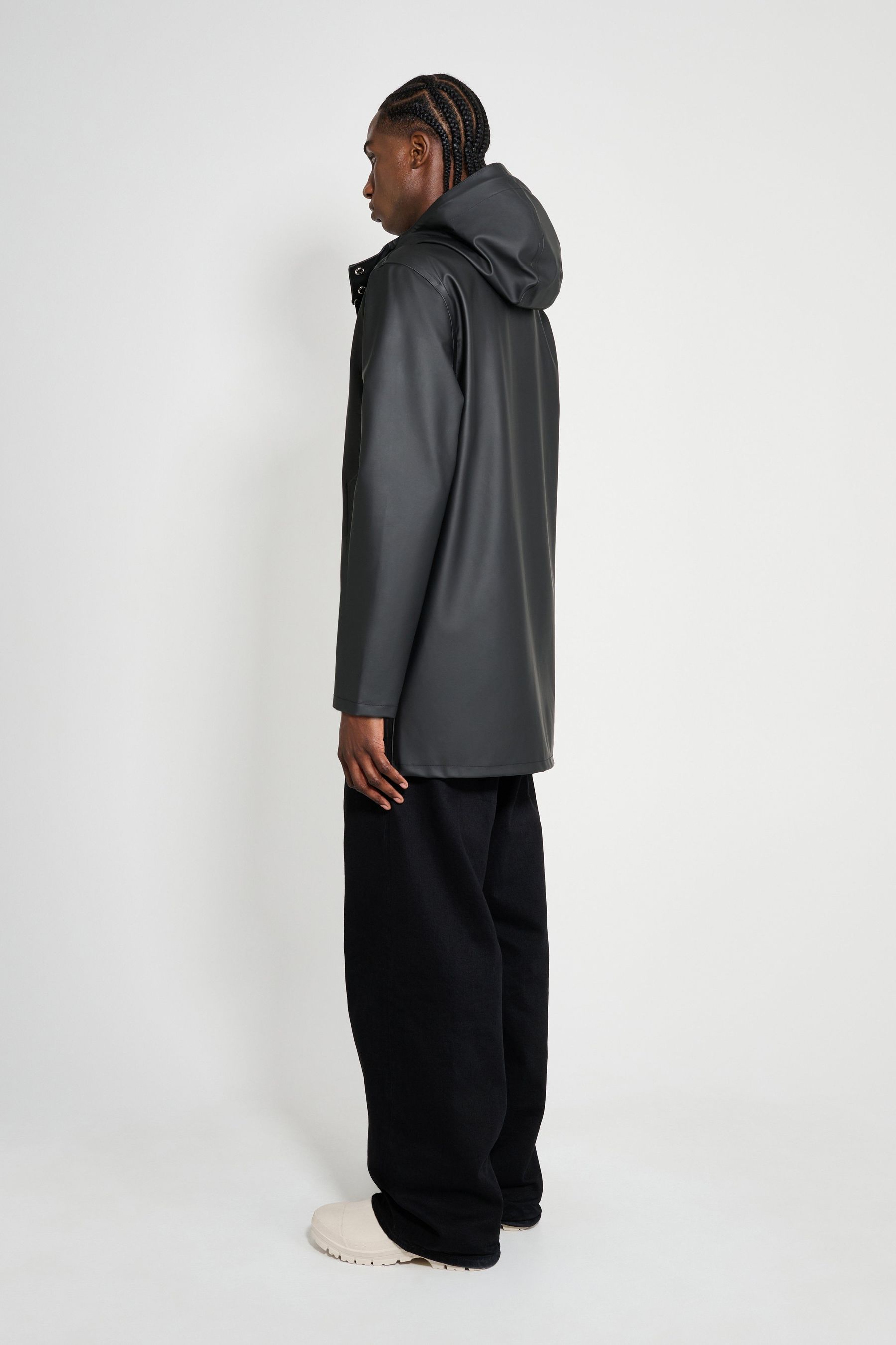 stutterheim stockholm original raincoat black men jackets raincoats
