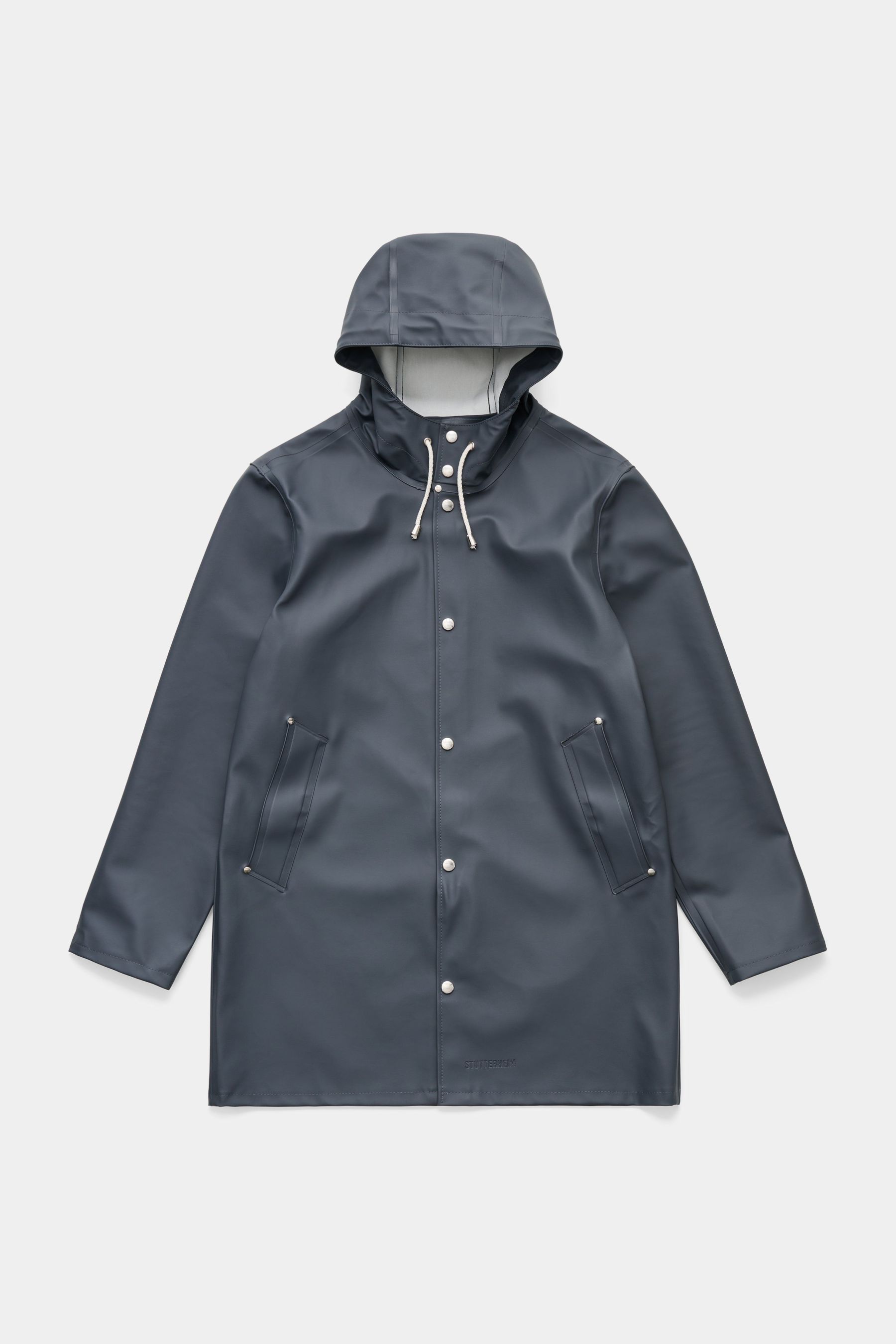 stutterheim stockholm original raincoat charcoal men jackets raincoats