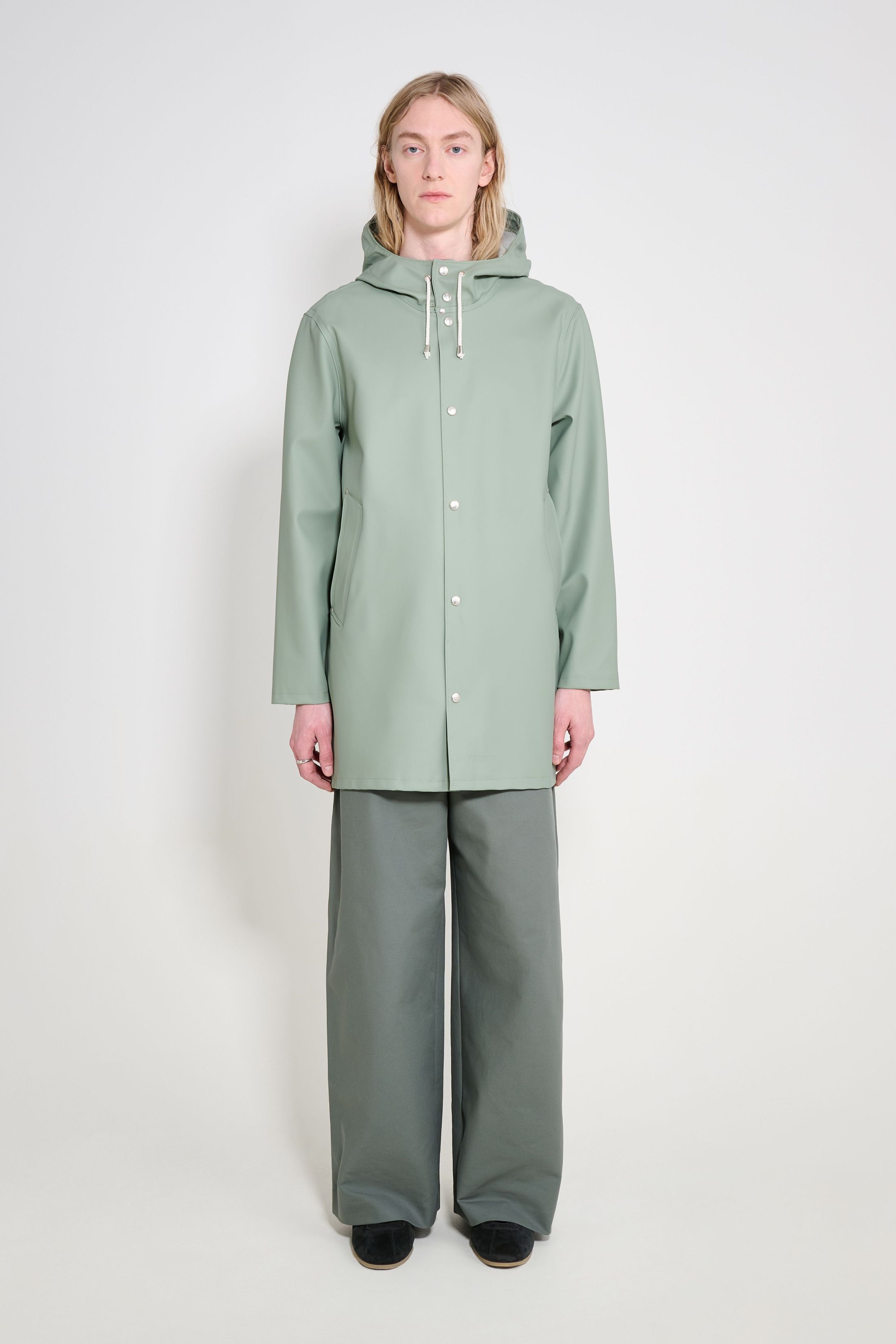 stutterheim stockholm original raincoat khaki green men jackets