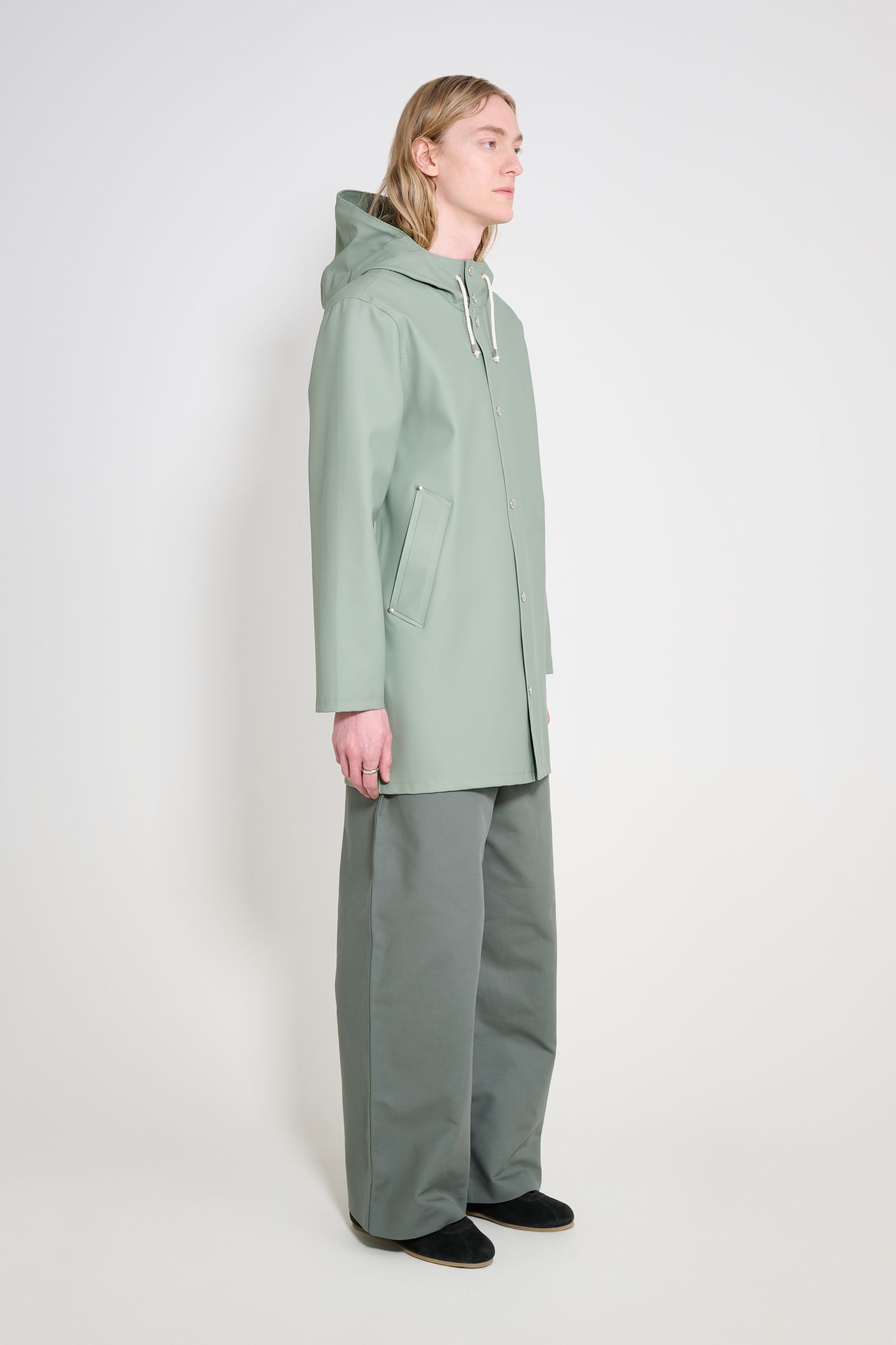 stutterheim stockholm original raincoat khaki green men jackets