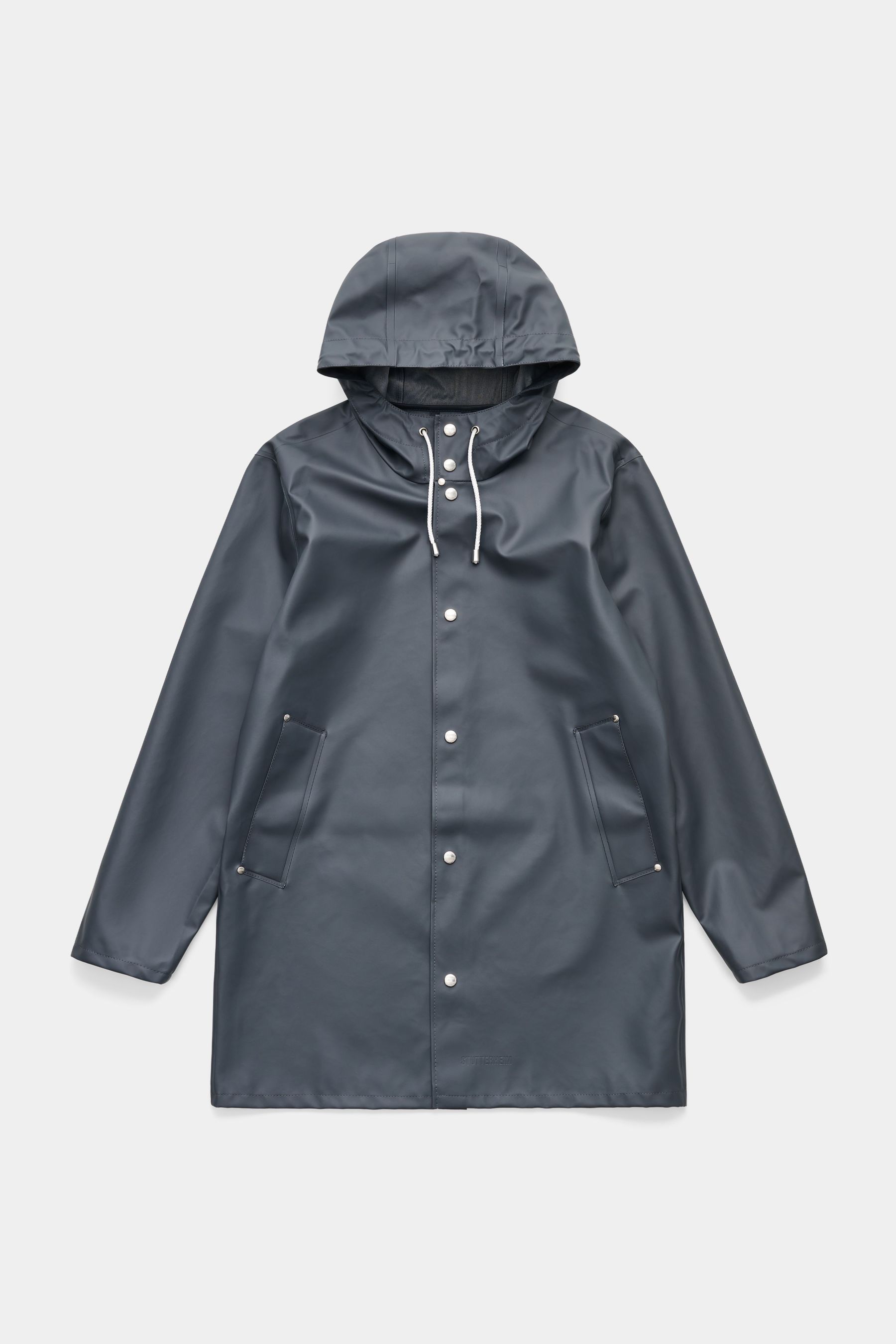 stutterheim stockholm lightweight raincoat charcoal men jackets raincoats