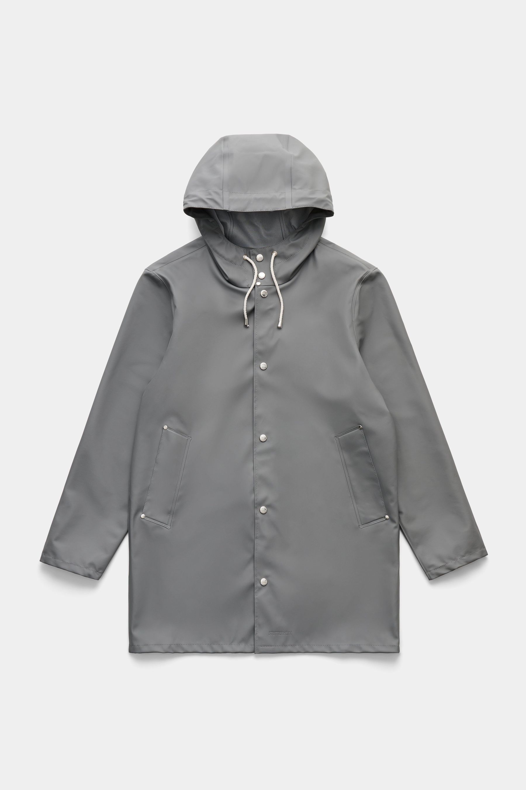 stutterheim stockholm lightweight raincoat grey men jackets raincoats