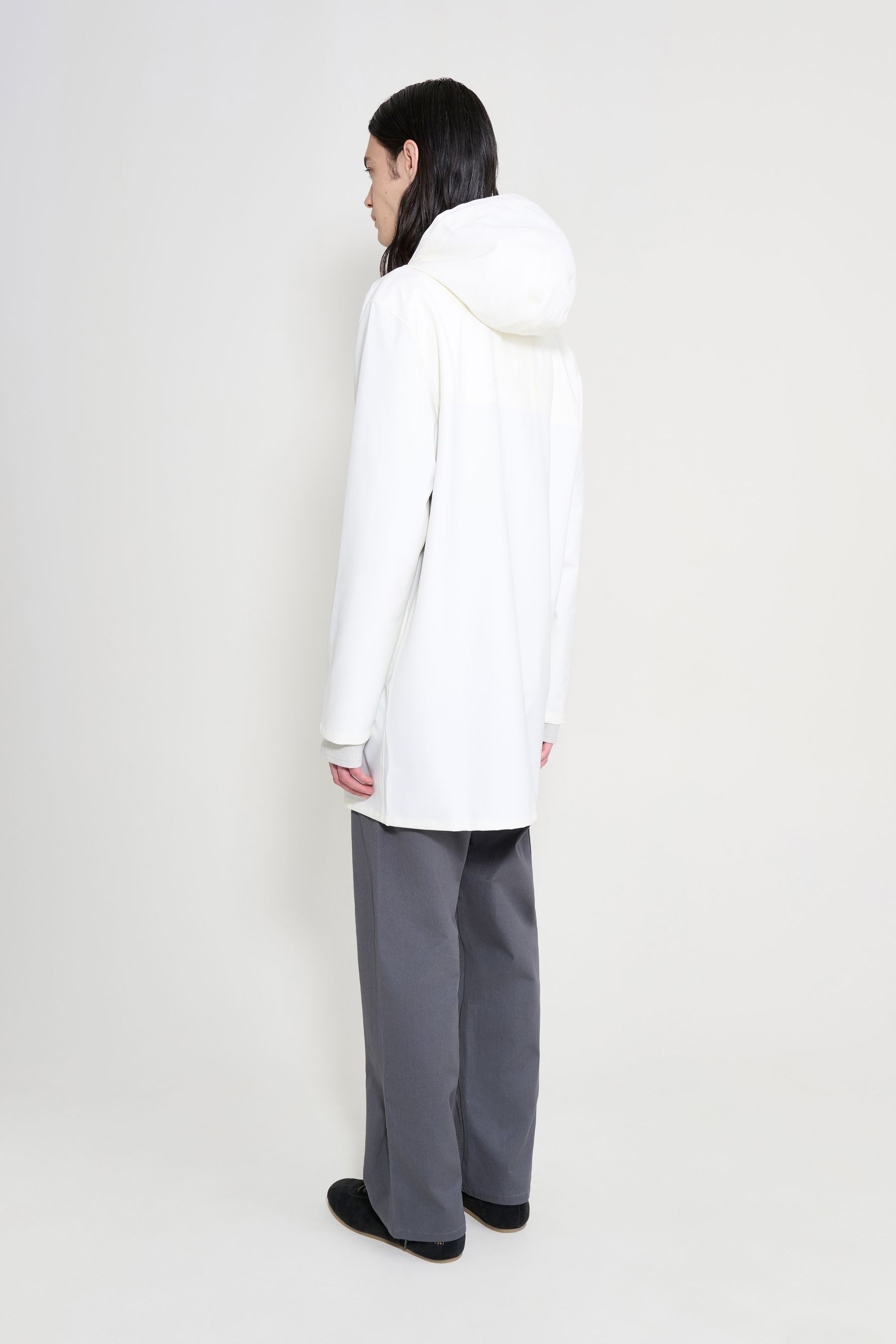 stutterheim stockholm lightweight raincoat white men jackets raincoats
