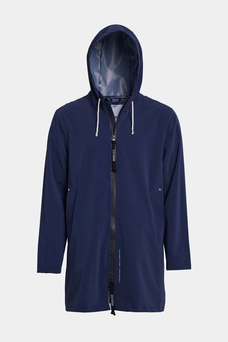 Stutterheim Stockholm Lightweight Zip Matte Raincoat