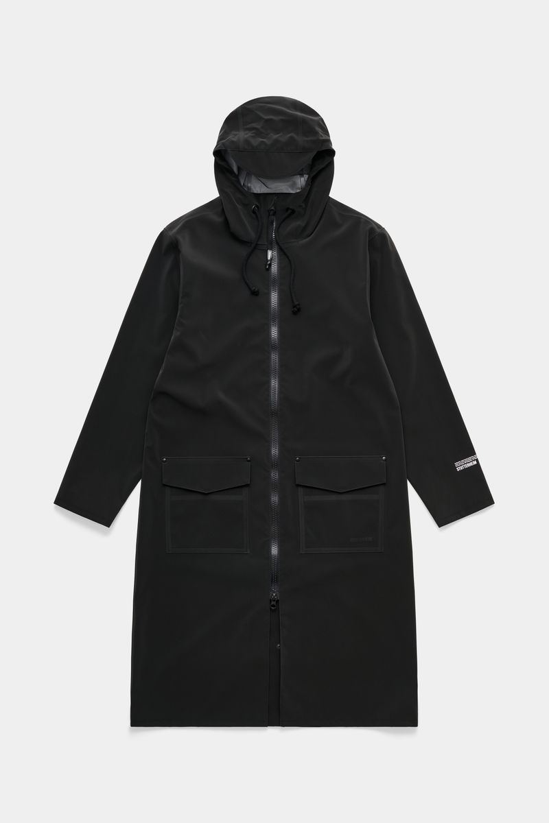 Stutterheim Stockholm Long Patch Raincoat