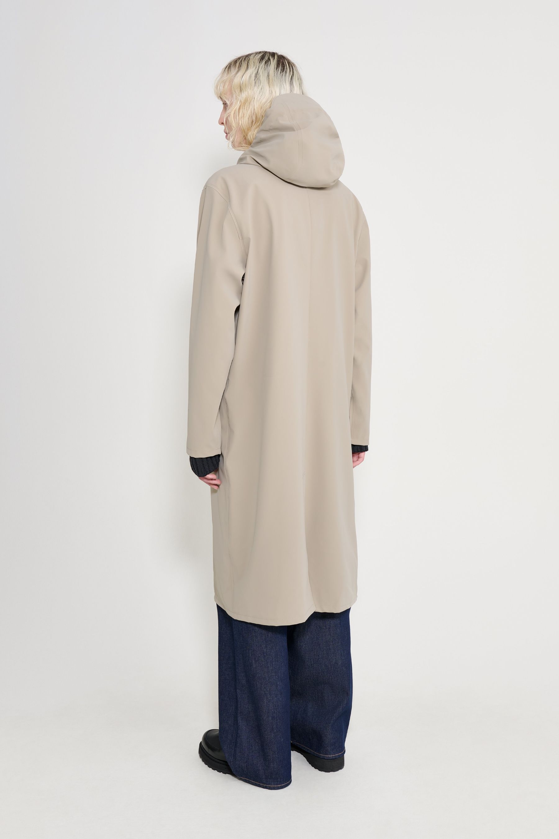 stutterheim stockholm long patch raincoat potato men jackets long-raincoats