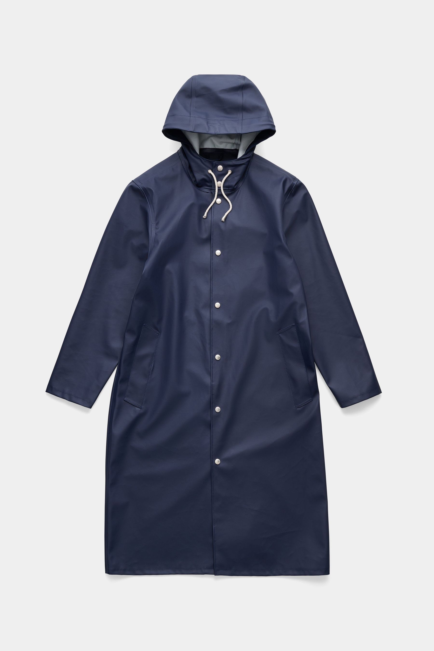 stutterheim stockholm long raincoat navy women jackets raincoats