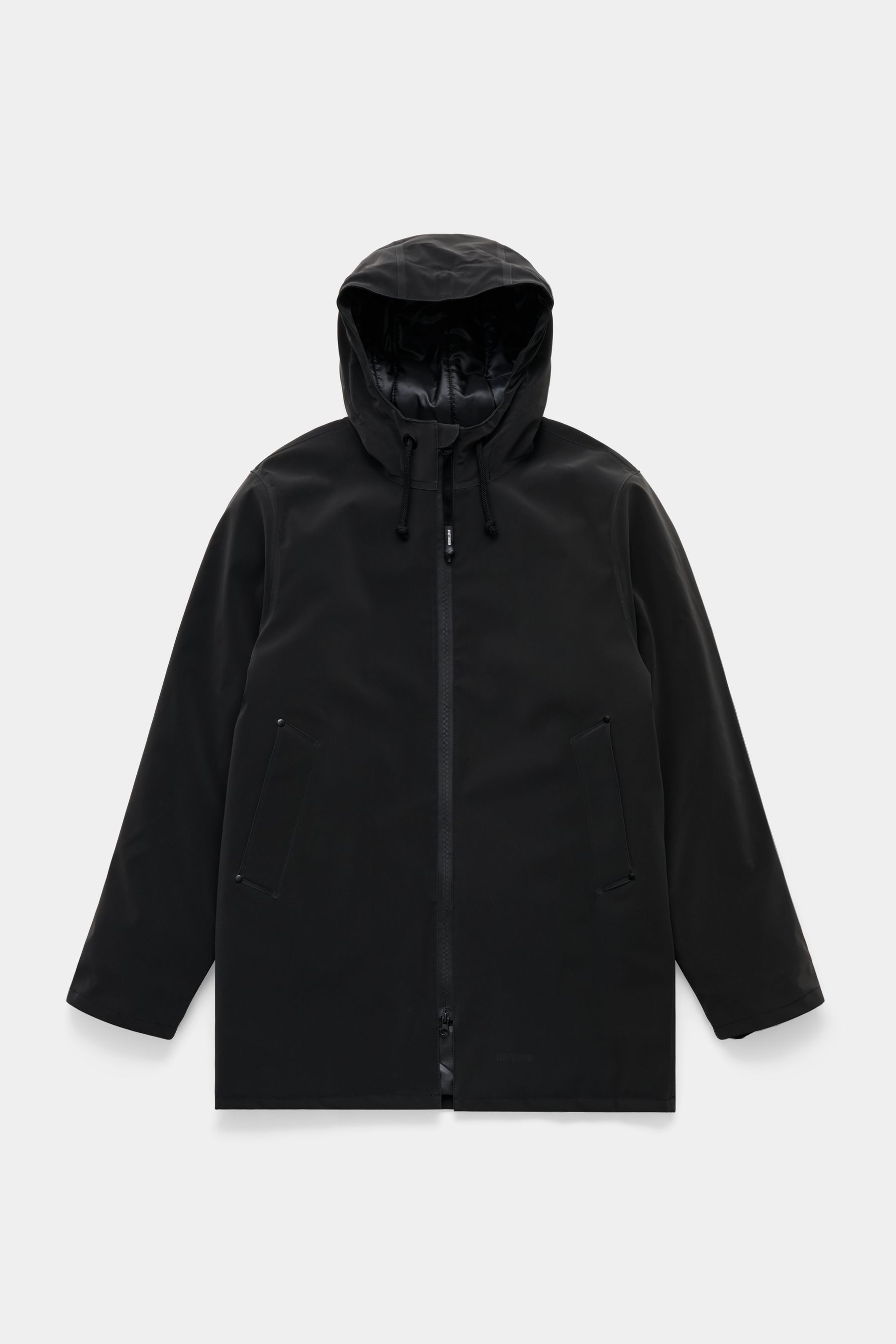 stutterheim stockholm matte winter coat black men jackets winter-coats