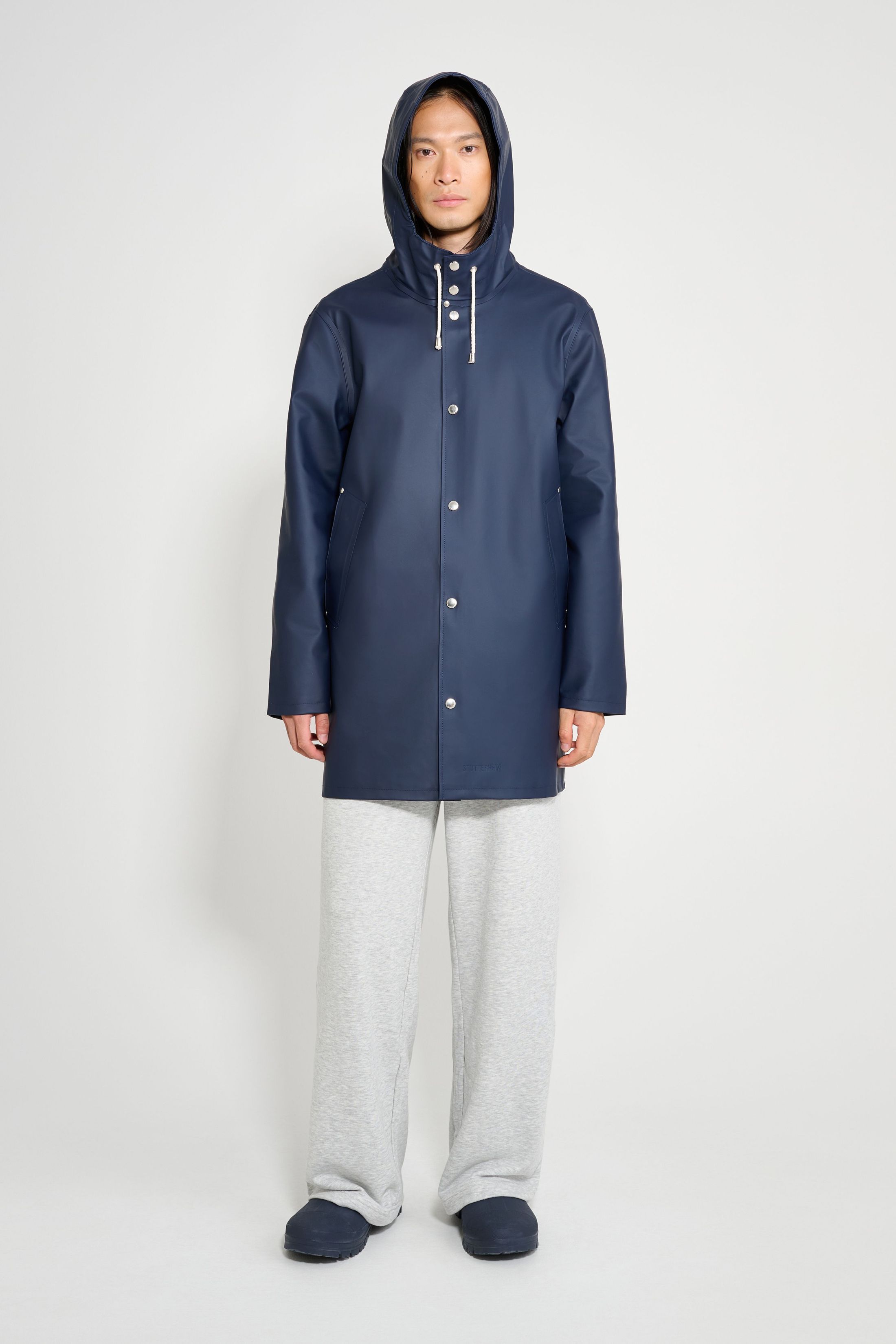 stutterheim stockholm original raincoat navy men jackets raincoats