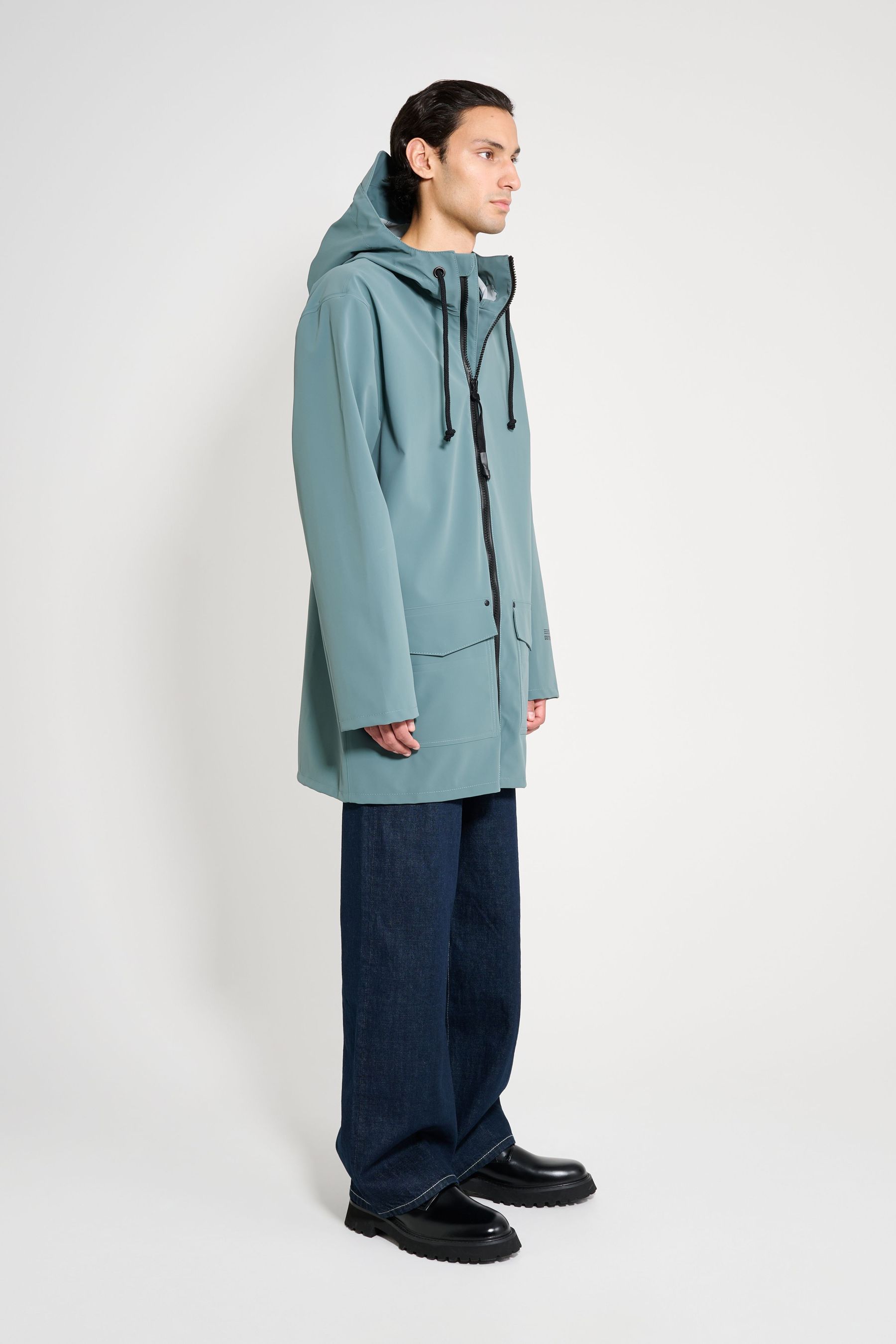stutterheim stockholm patch raincoat moon rock men jackets raincoats