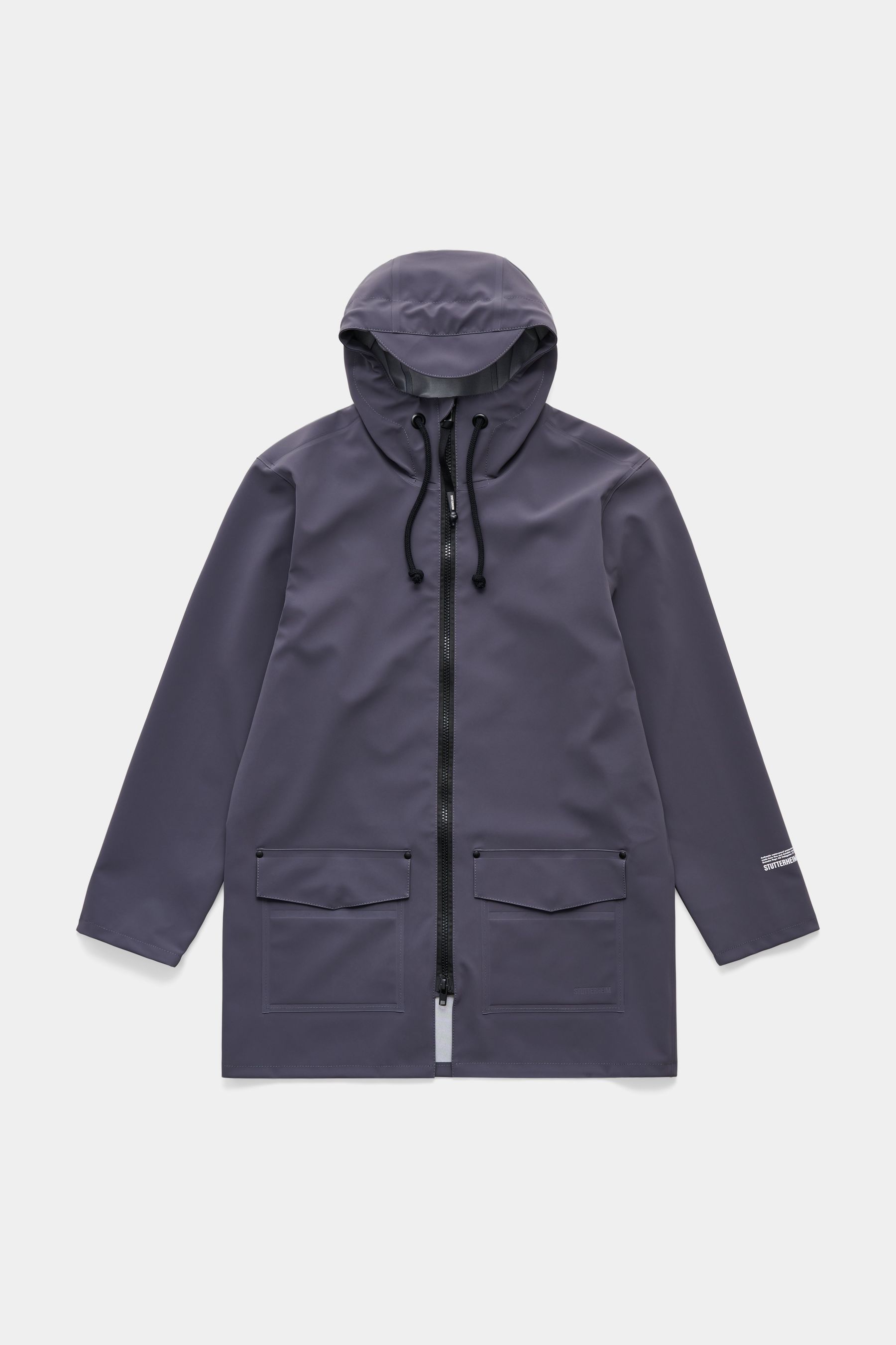stutterheim stockholm patch raincoat mystic blue men jackets raincoats