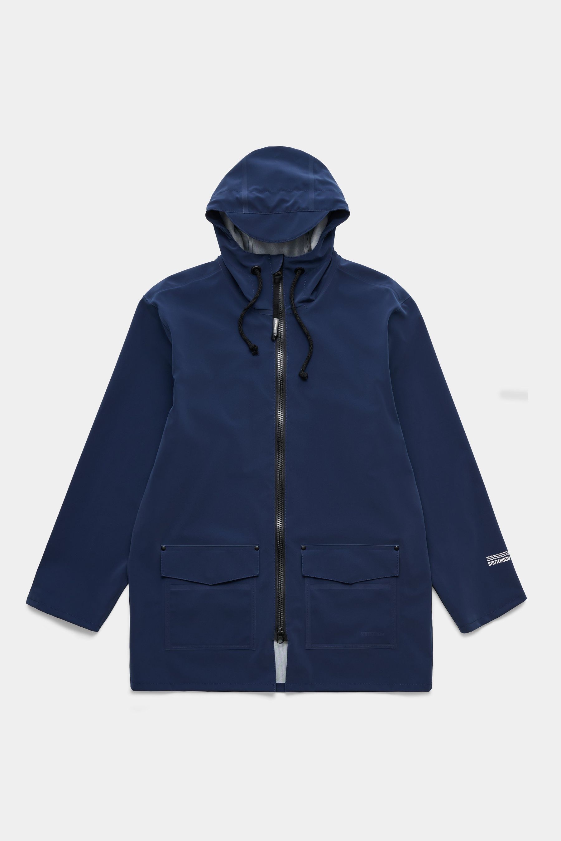 stutterheim stockholm patch raincoat navy men jackets raincoats