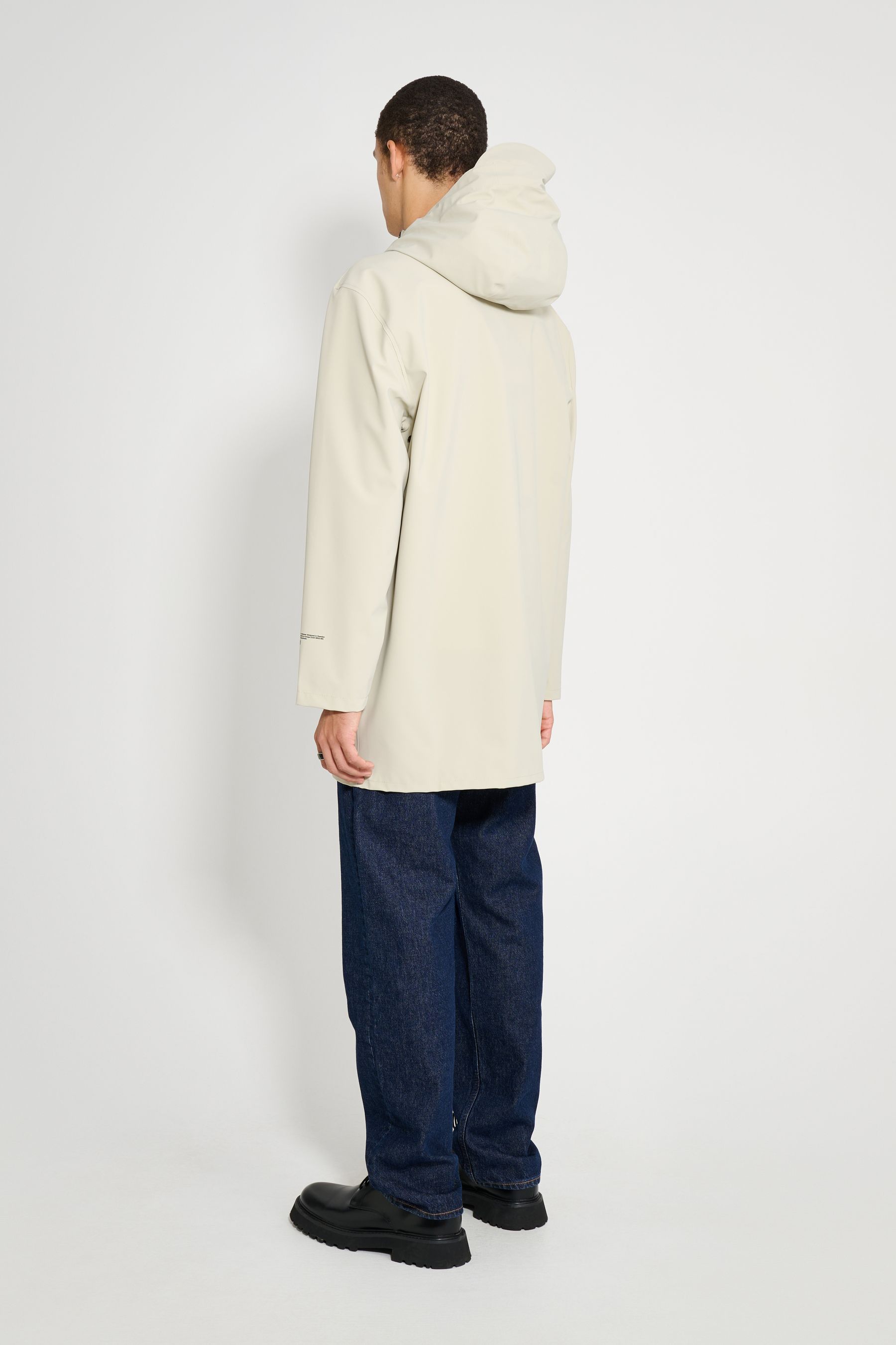 stutterheim stockholm patch raincoat pelican men jackets raincoats