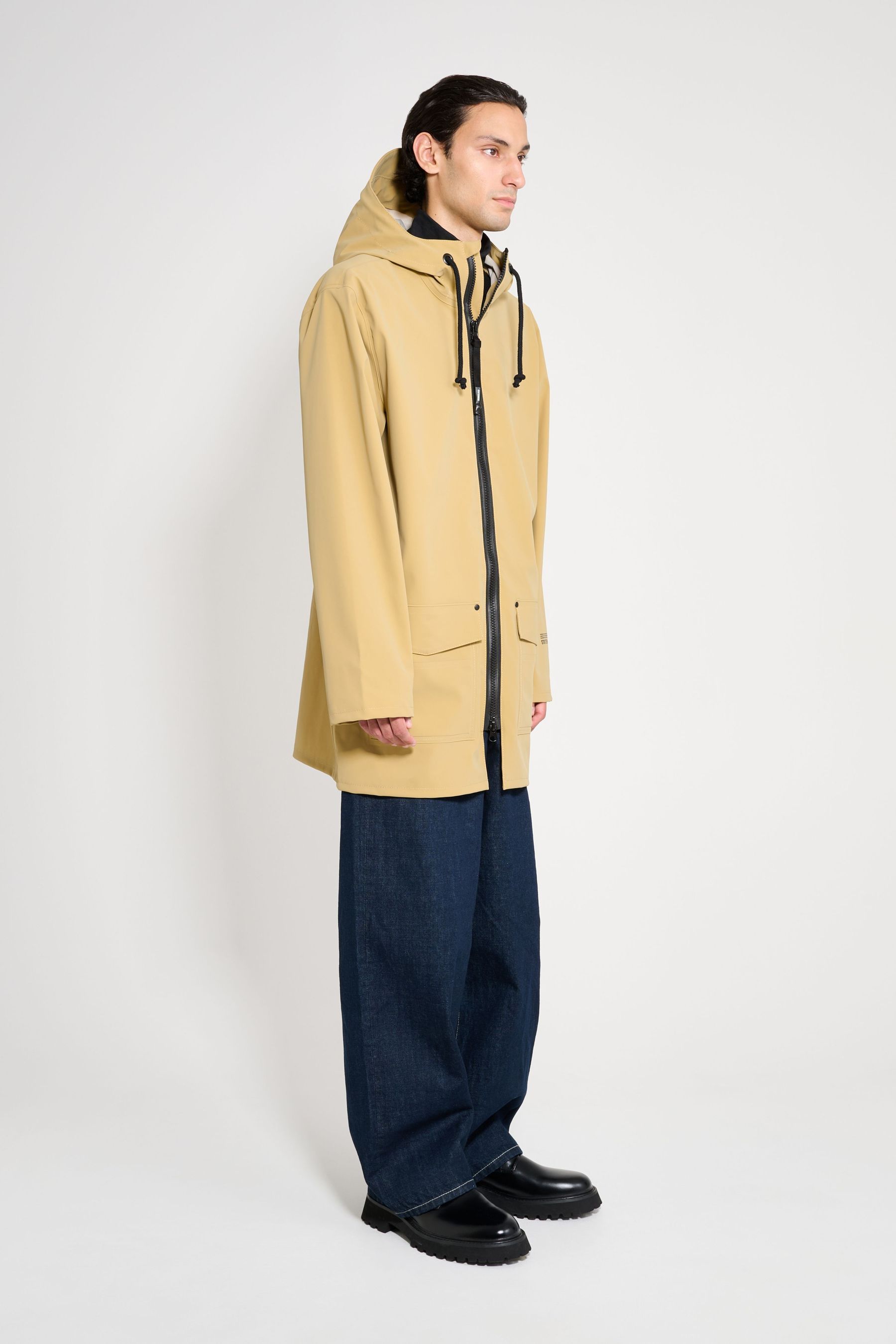 stutterheim stockholm patch raincoat sand men jackets raincoats