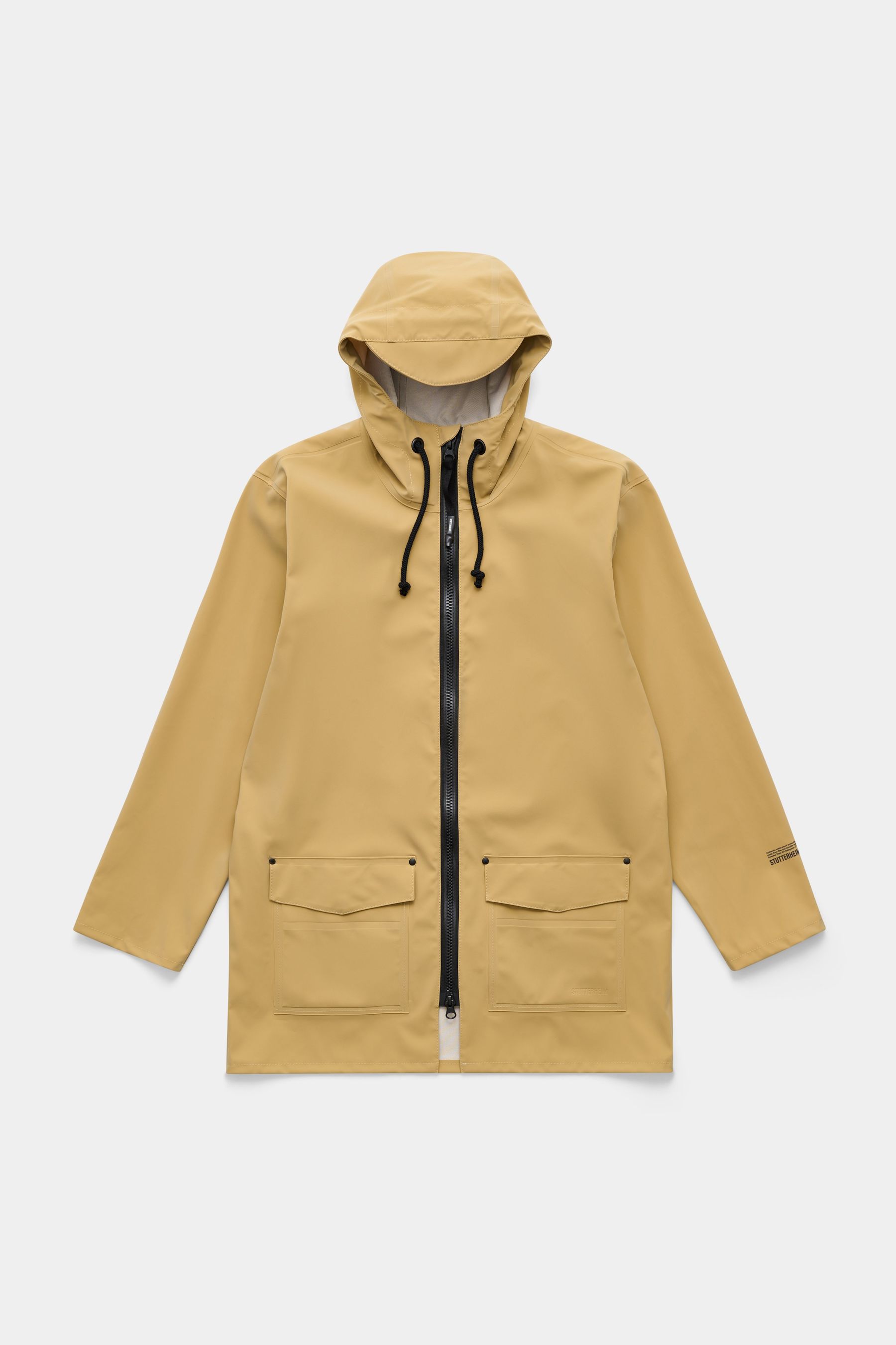 stutterheim stockholm patch raincoat sand men jackets raincoats