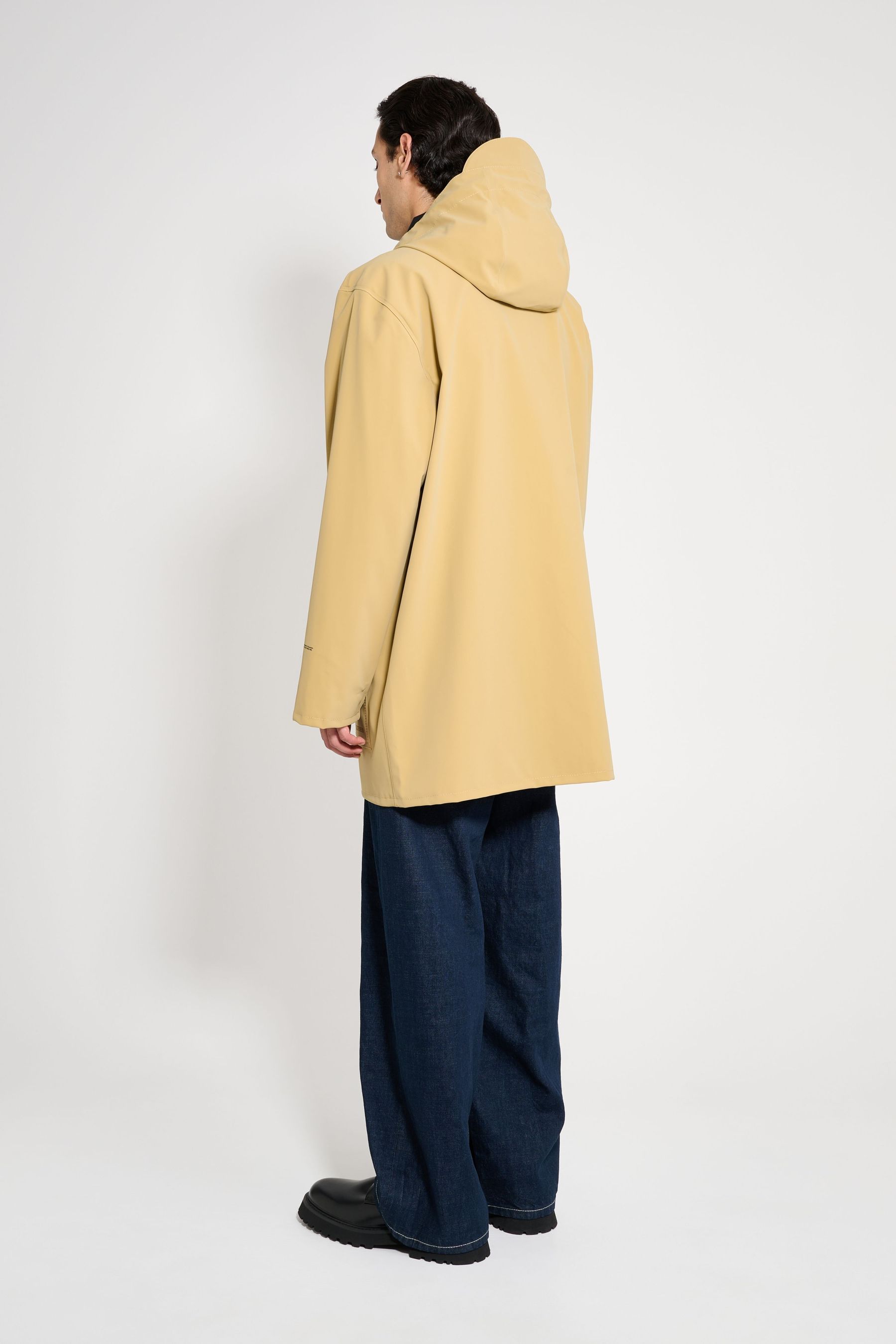 stutterheim stockholm patch raincoat sand men jackets raincoats