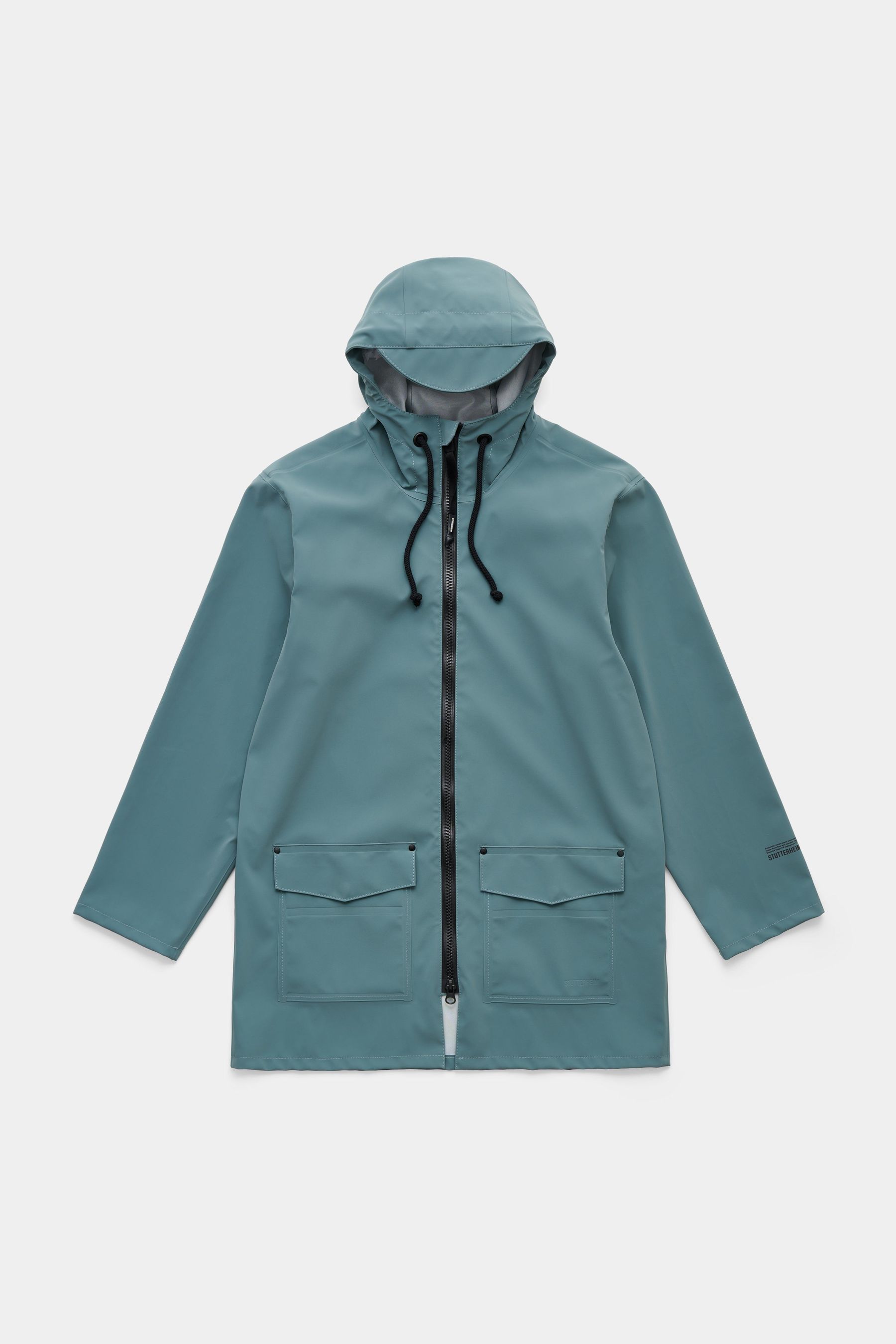 stutterheim stockholm patch raincoat moon rock women jackets raincoats