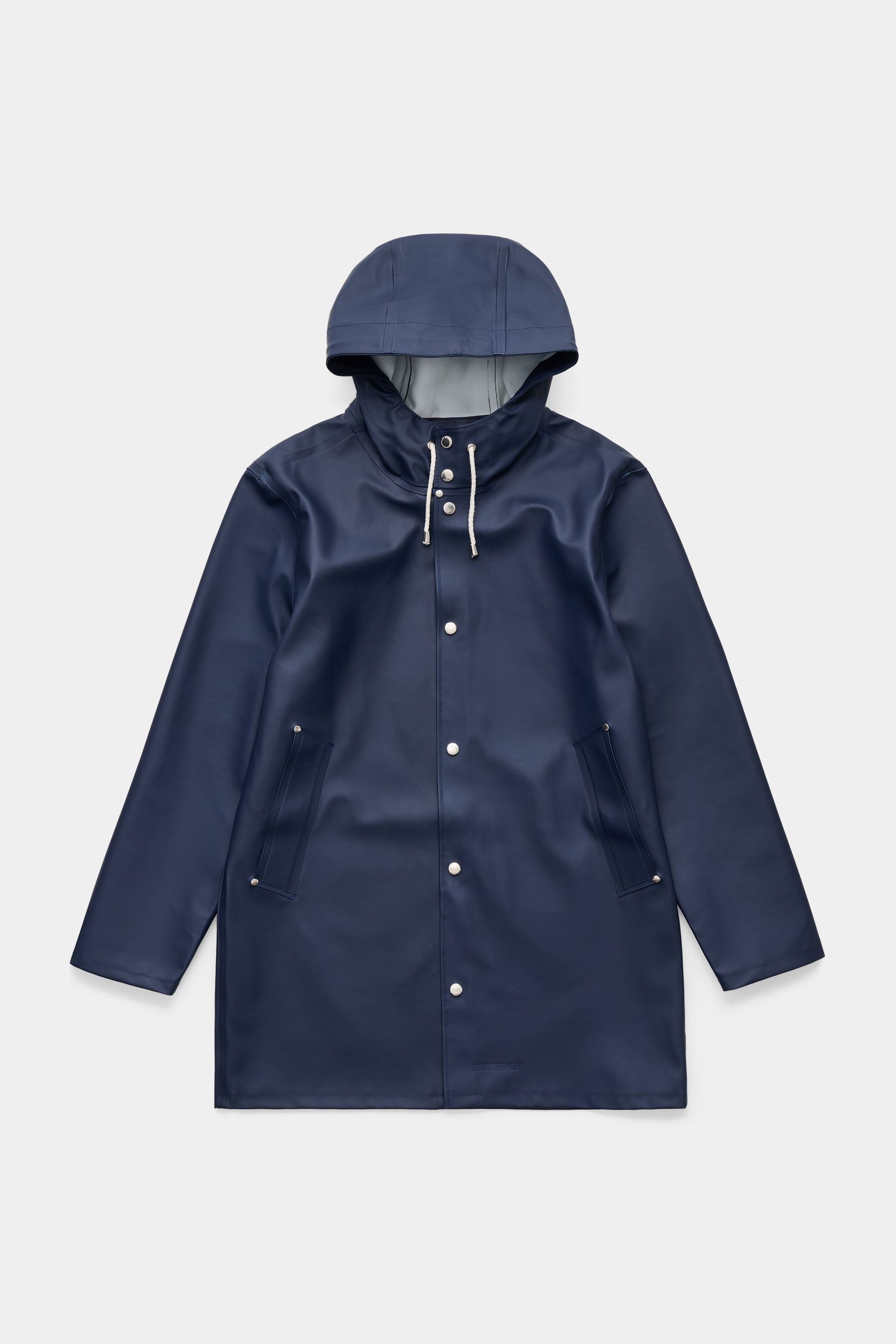 stutterheim stockholm original raincoat navy women jackets raincoats