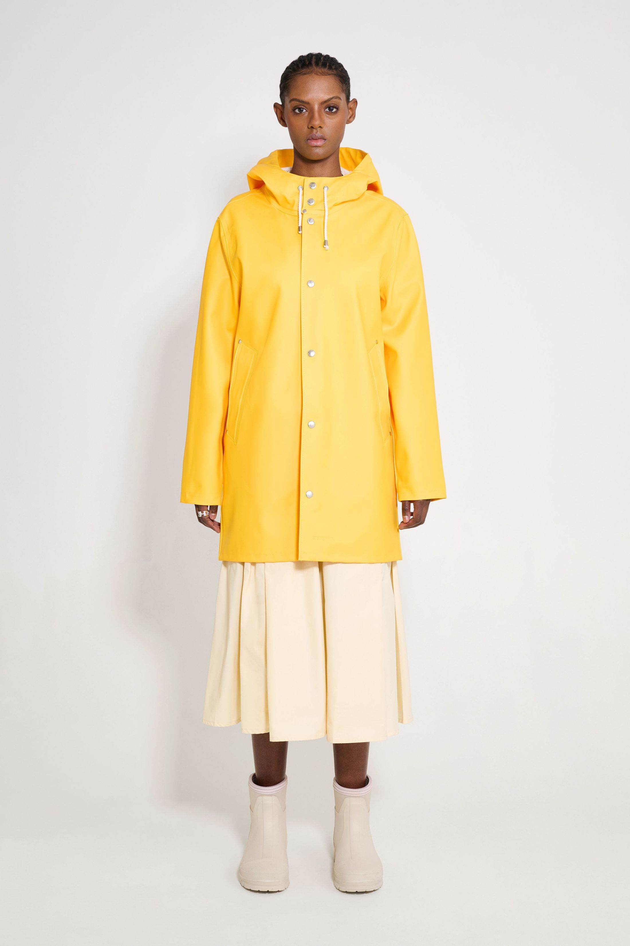 stutterheim stockholm original raincoat yellow women jackets