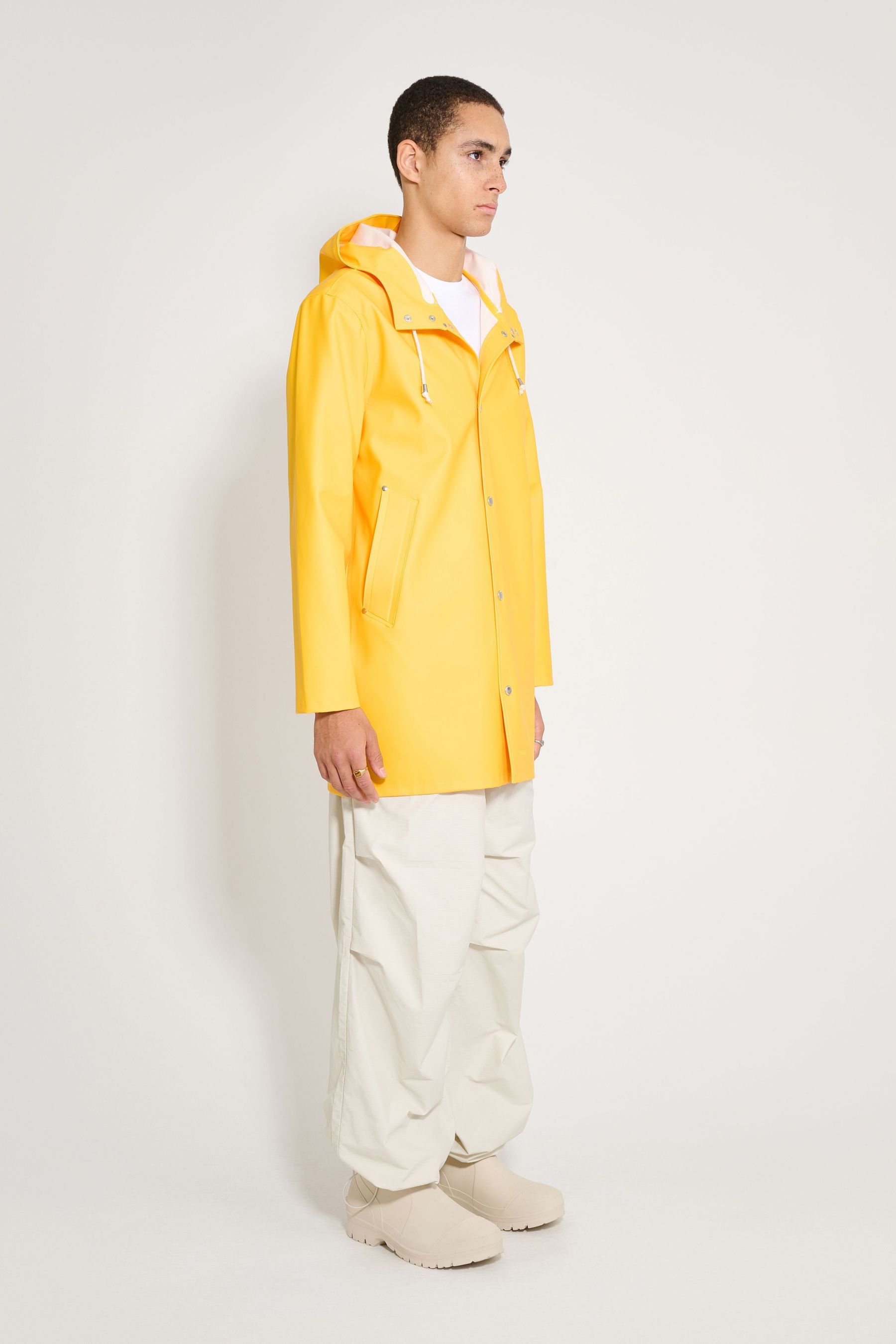 stutterheim stockholm original raincoat yellow men jackets