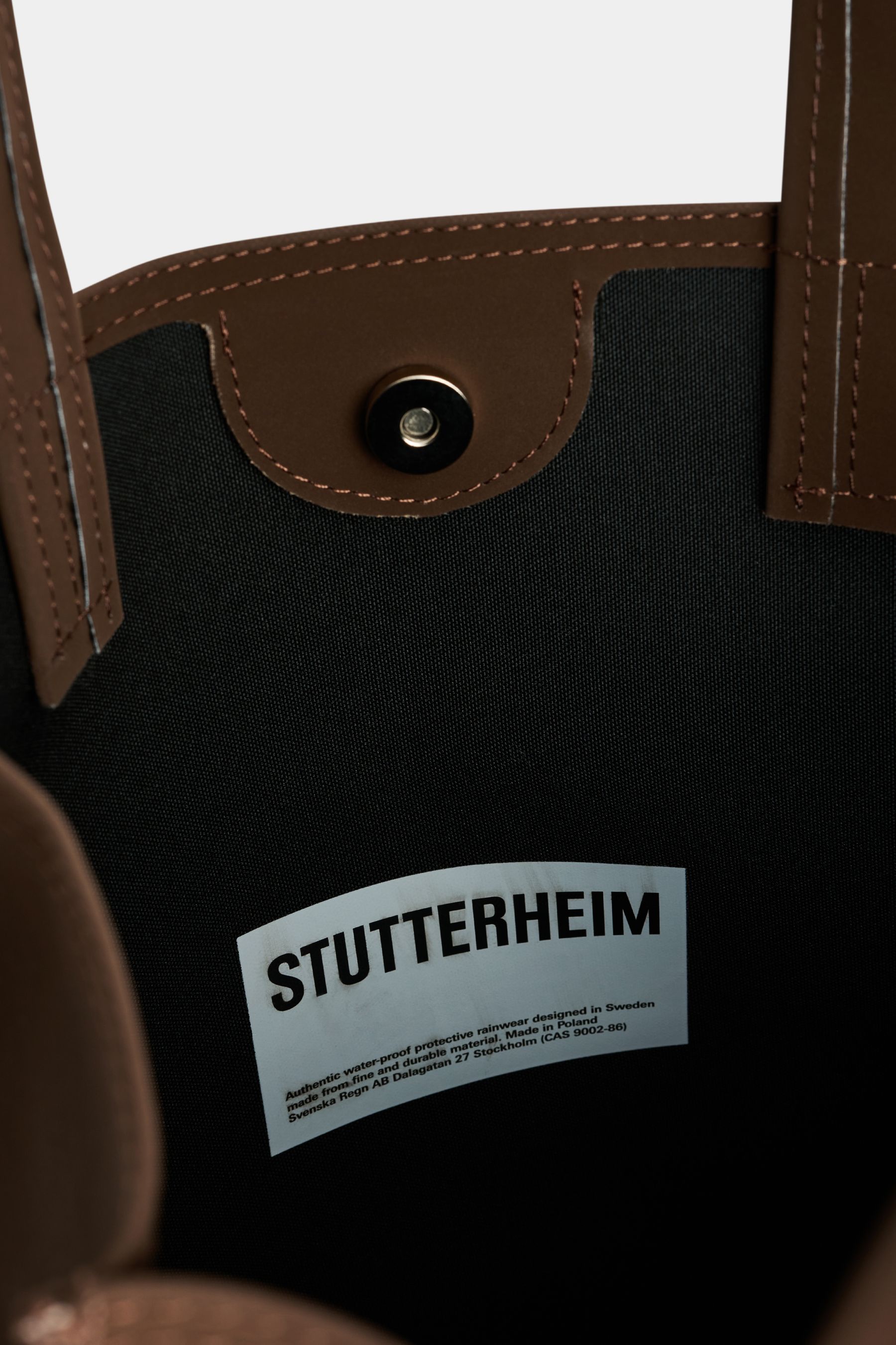 stutterheim stocksund bag matte dark brown accessories bags tote-bags