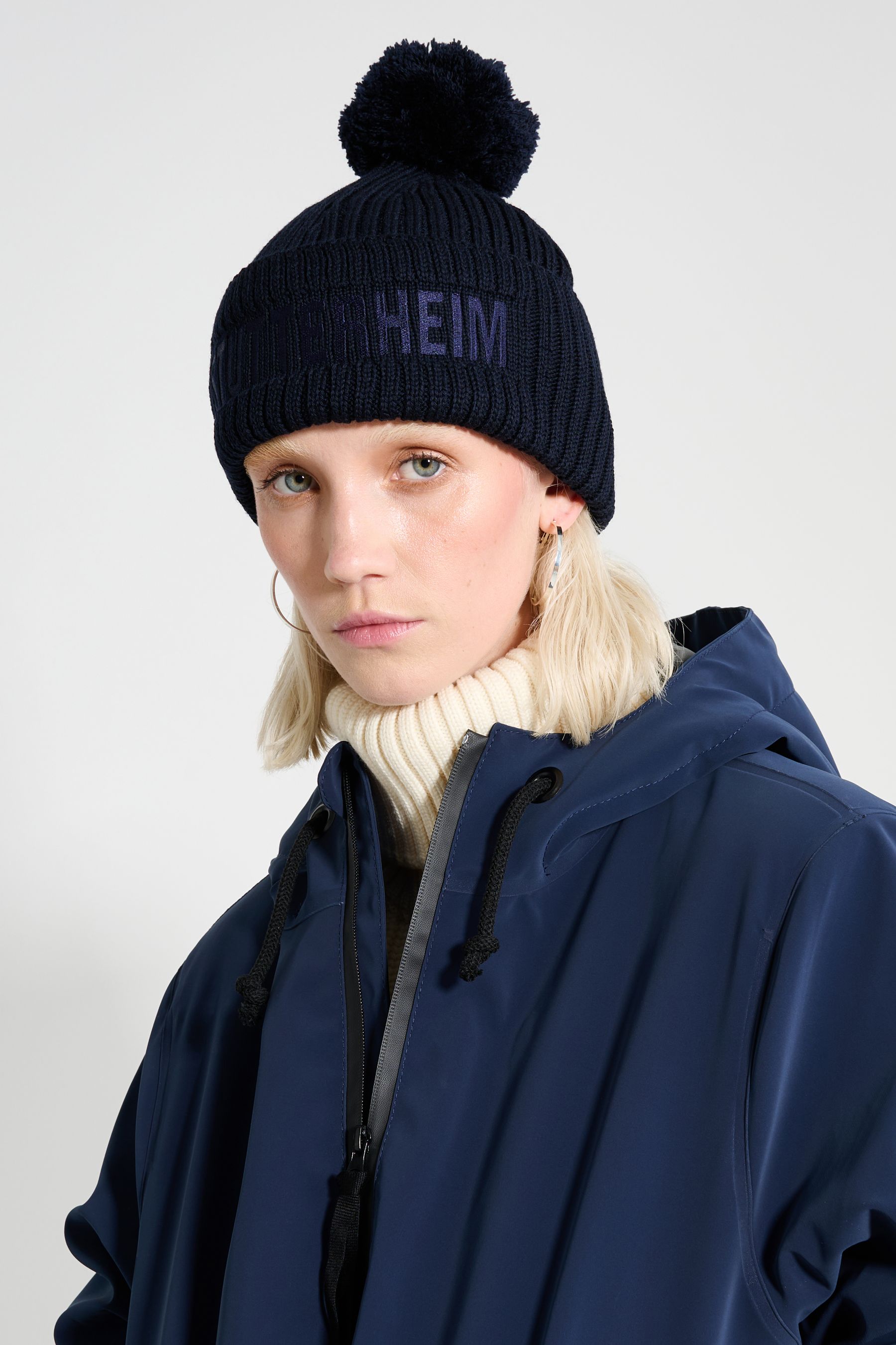 stutterheim april beanie navy accessories hats-and-scarves beanies