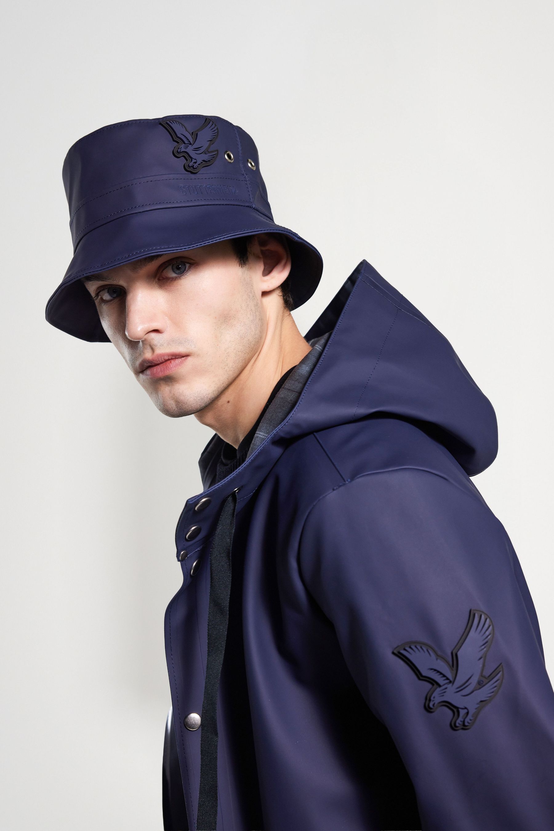 stutterheim bucket hat navy accessories hats-and-scarves bucket-hats