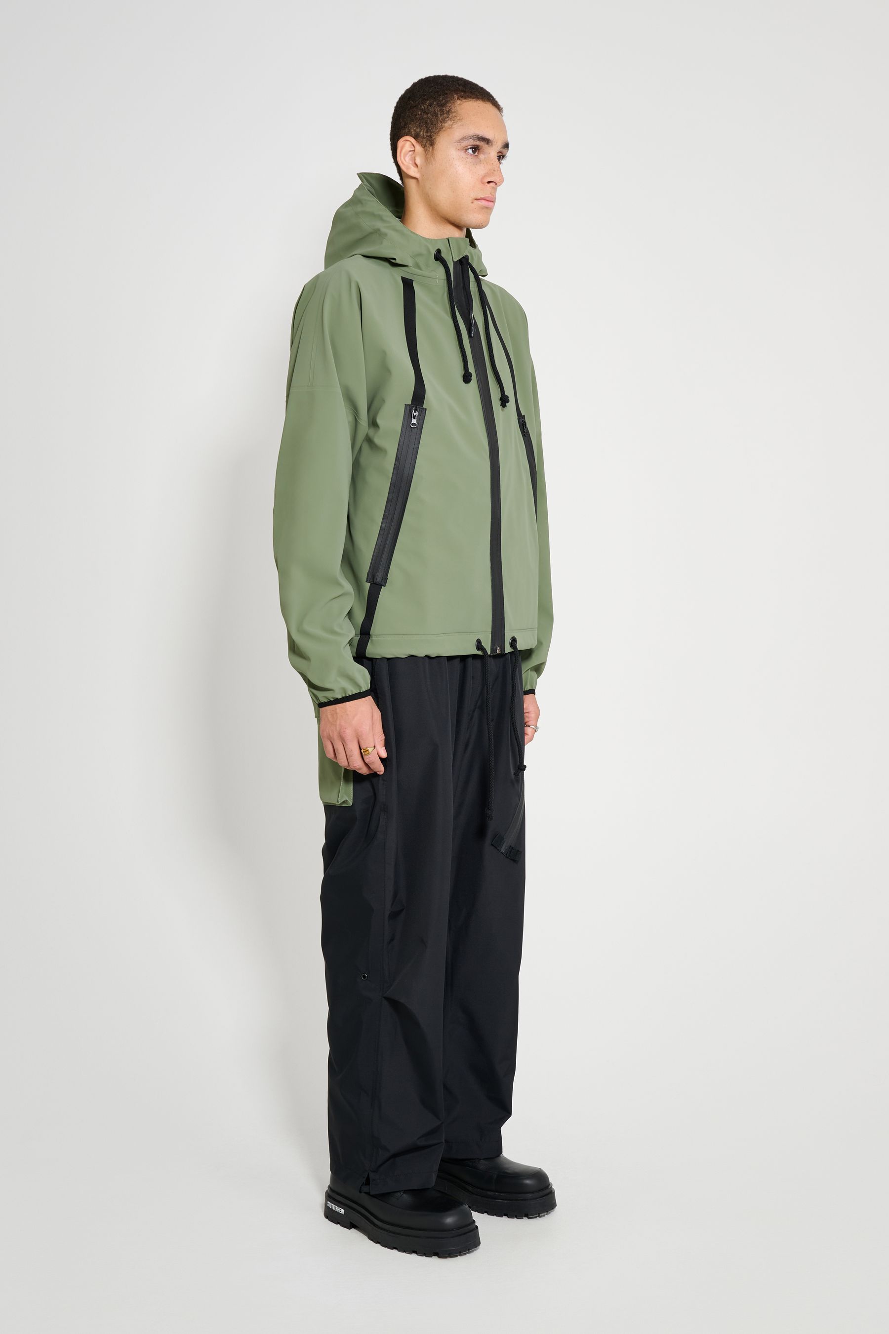 stutterheim traneberg tape jacket dry green men jackets