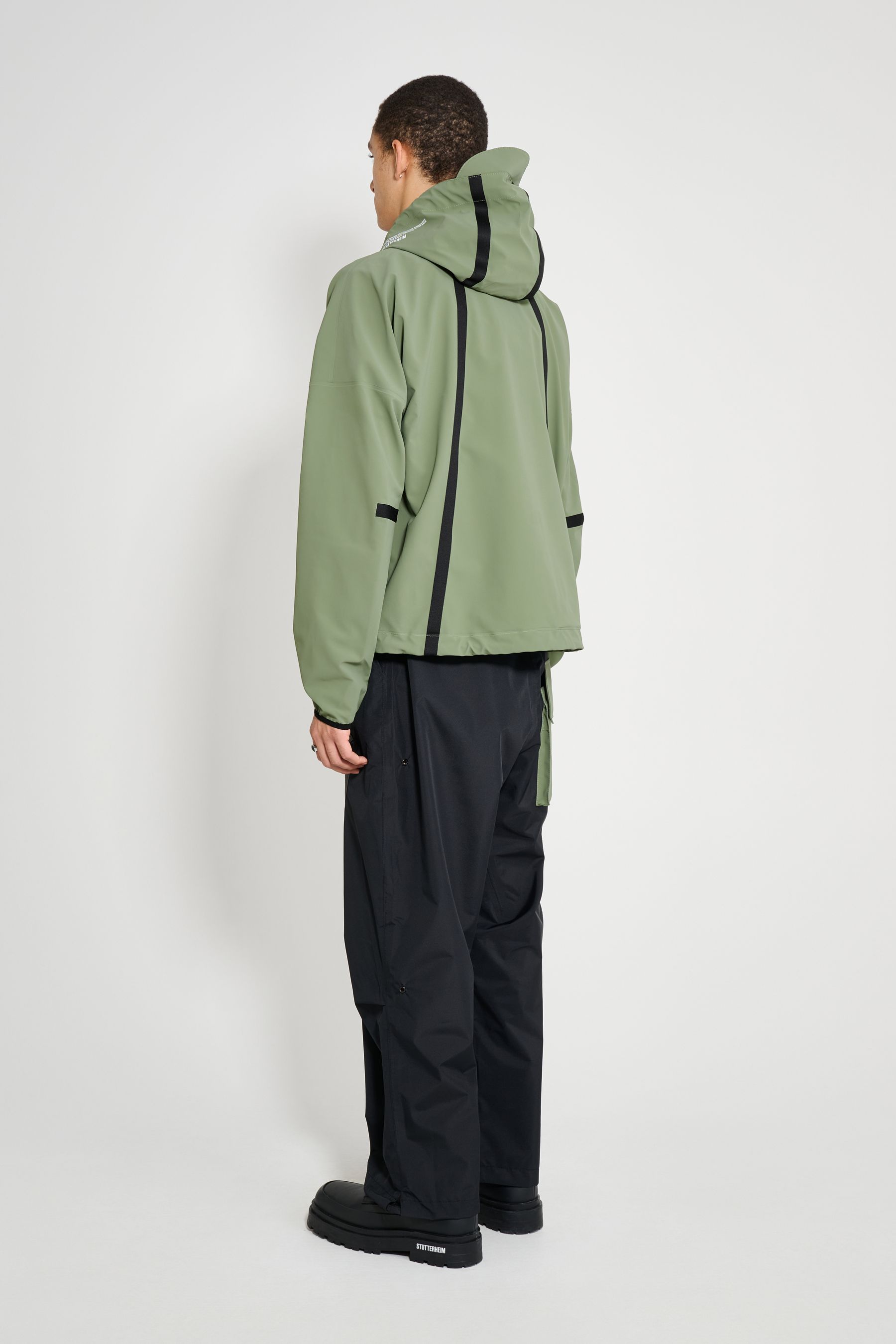 stutterheim traneberg tape jacket dry green men jackets