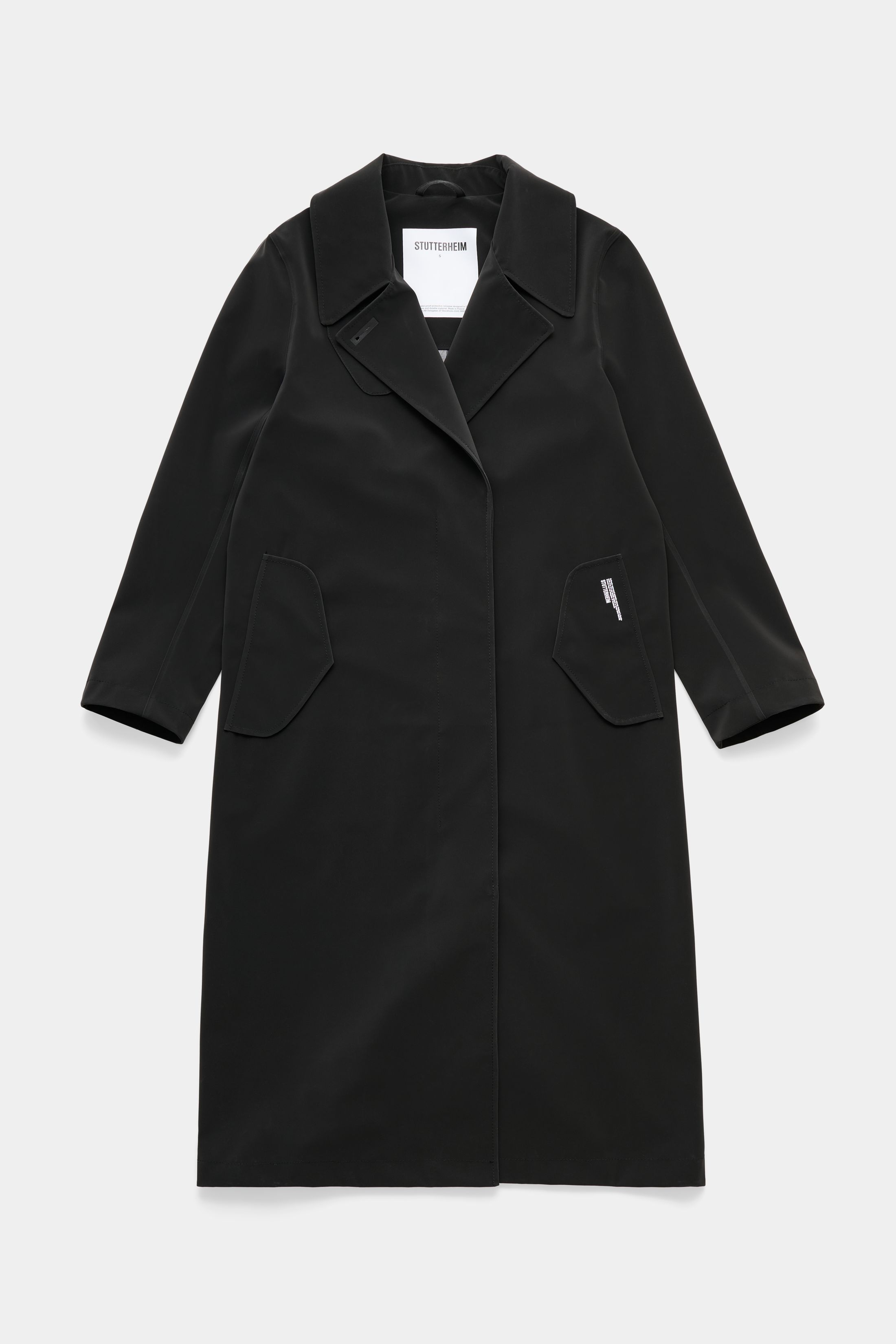 stutterheim wayfair lw raincoat matte black women jackets raincoats