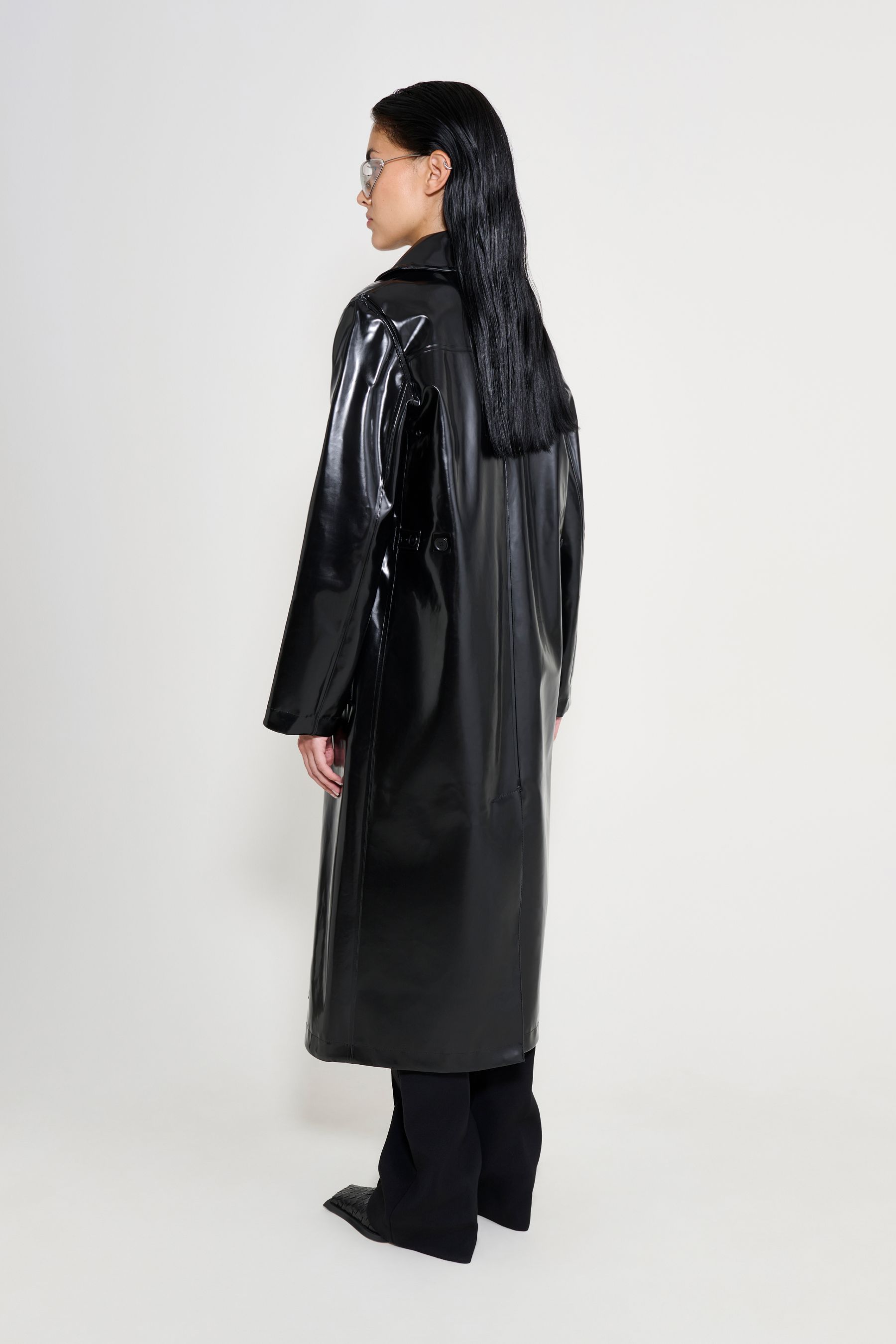 stutterheim wayfair opal trench coat black women jackets trench-coats