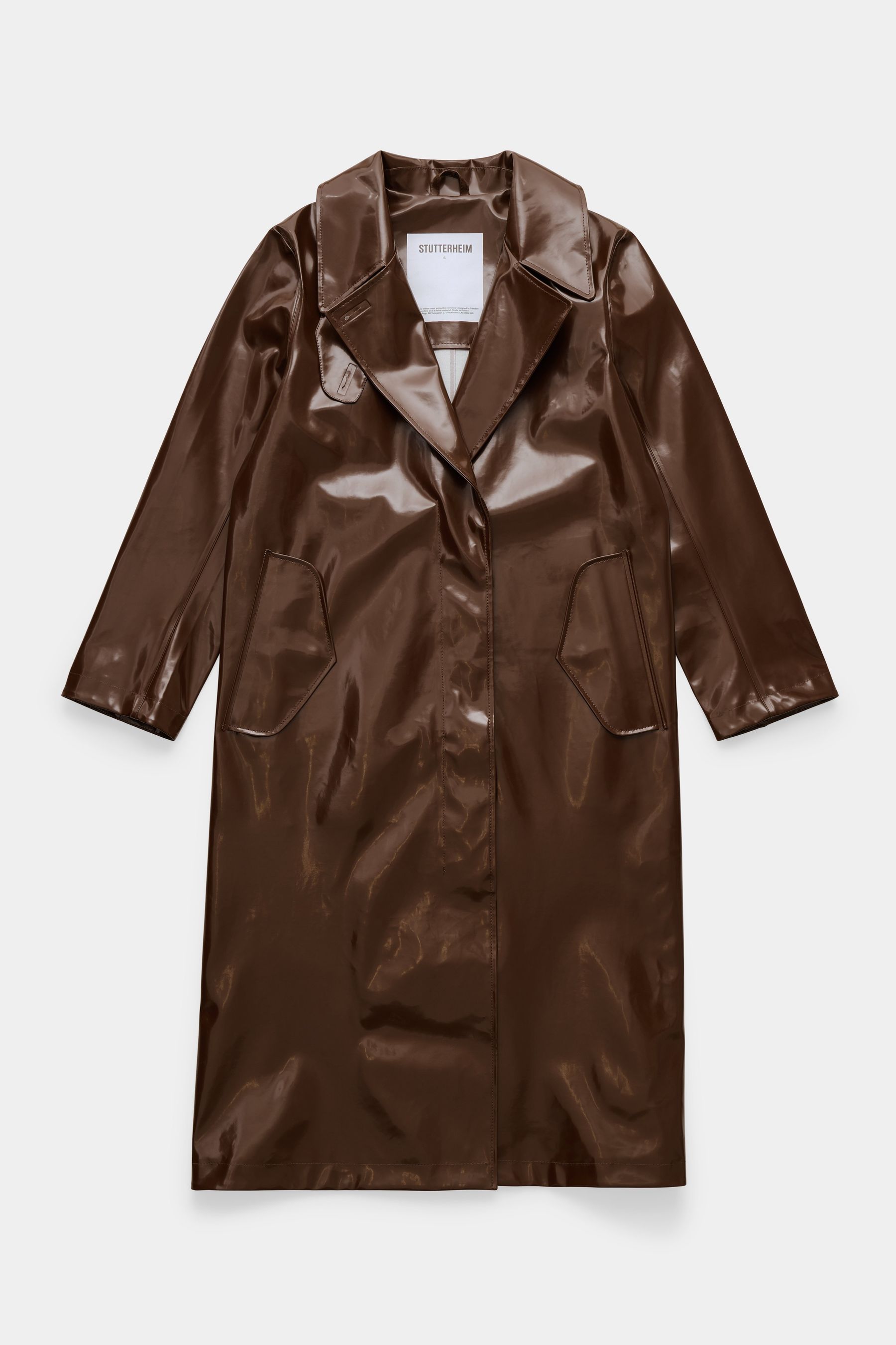 stutterheim wayfair opal trench coat dark brown women jackets trench-coats